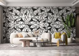 Black Triangles Pattern mockup 6