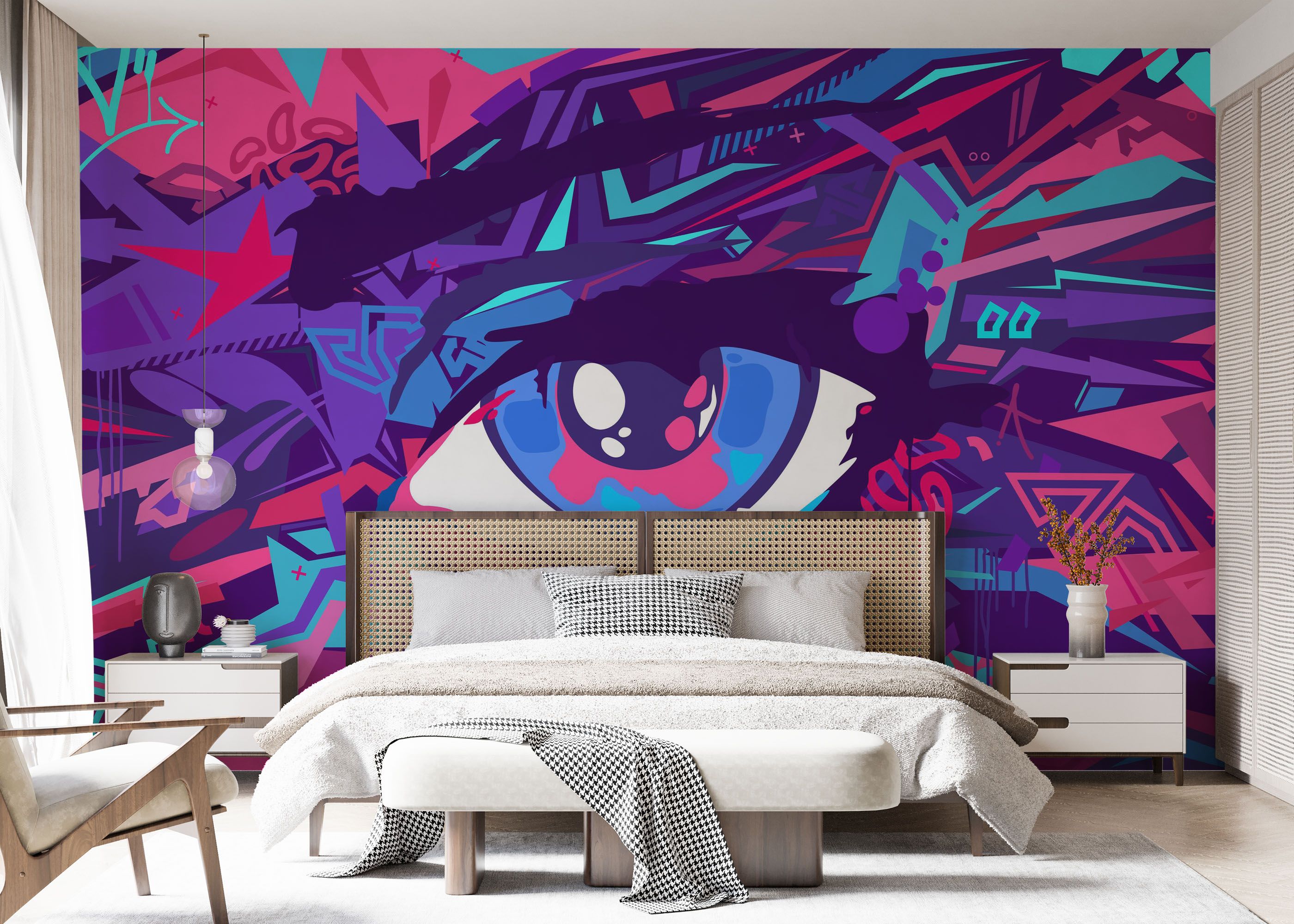 Blue Eyes Graffiti mockup 7