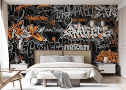 Graffiti Orange Grey mockup 7