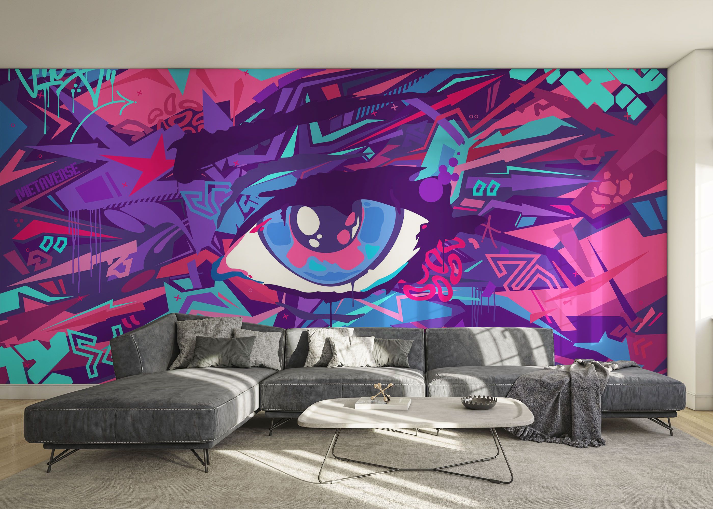 Blue Eyes Graffiti mockup 0