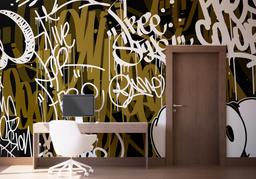 Brown White Graffiti mockup 1