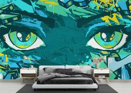 Graffiti Green Eyes mockup 3