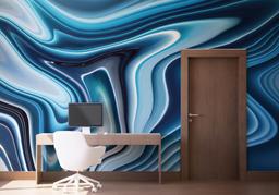 Blue 3d Marble mockup 1