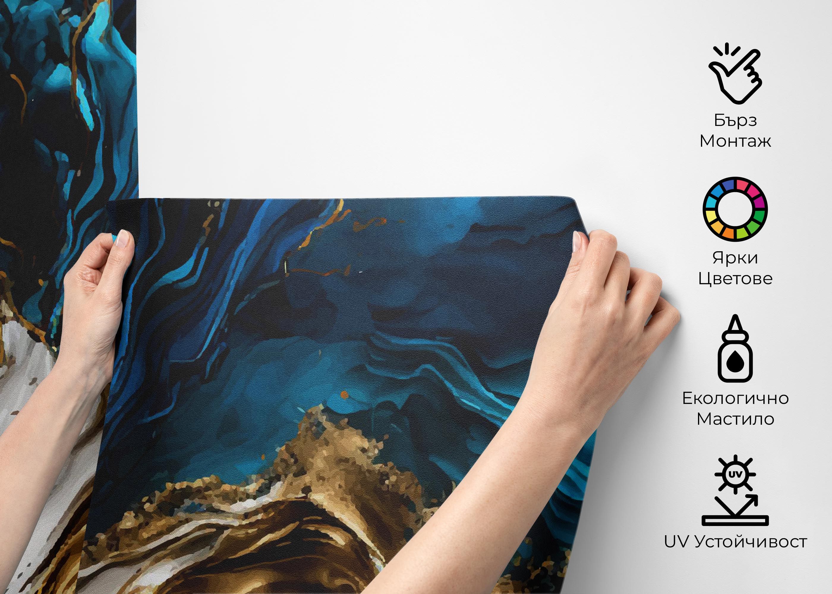 Blue Splash Marble mockup 2