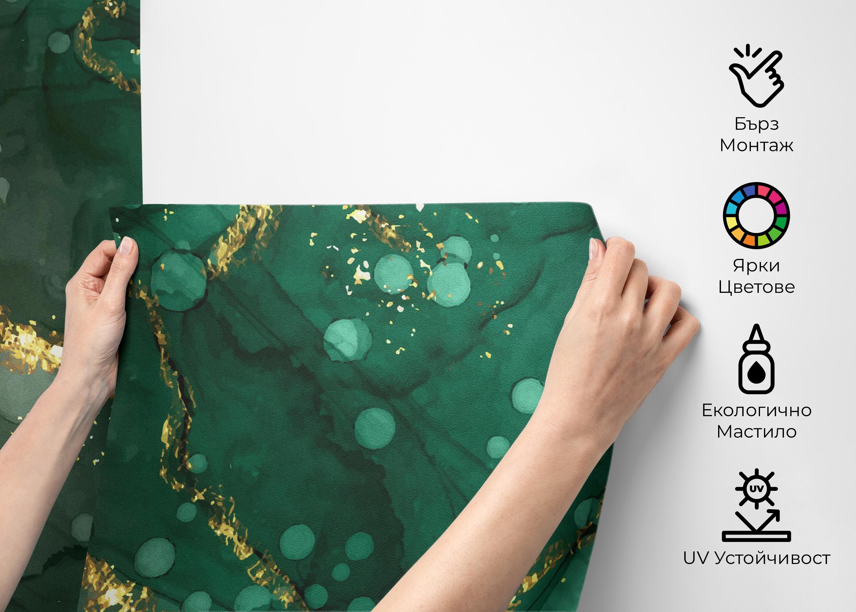 Green Circle Marble mockup 2