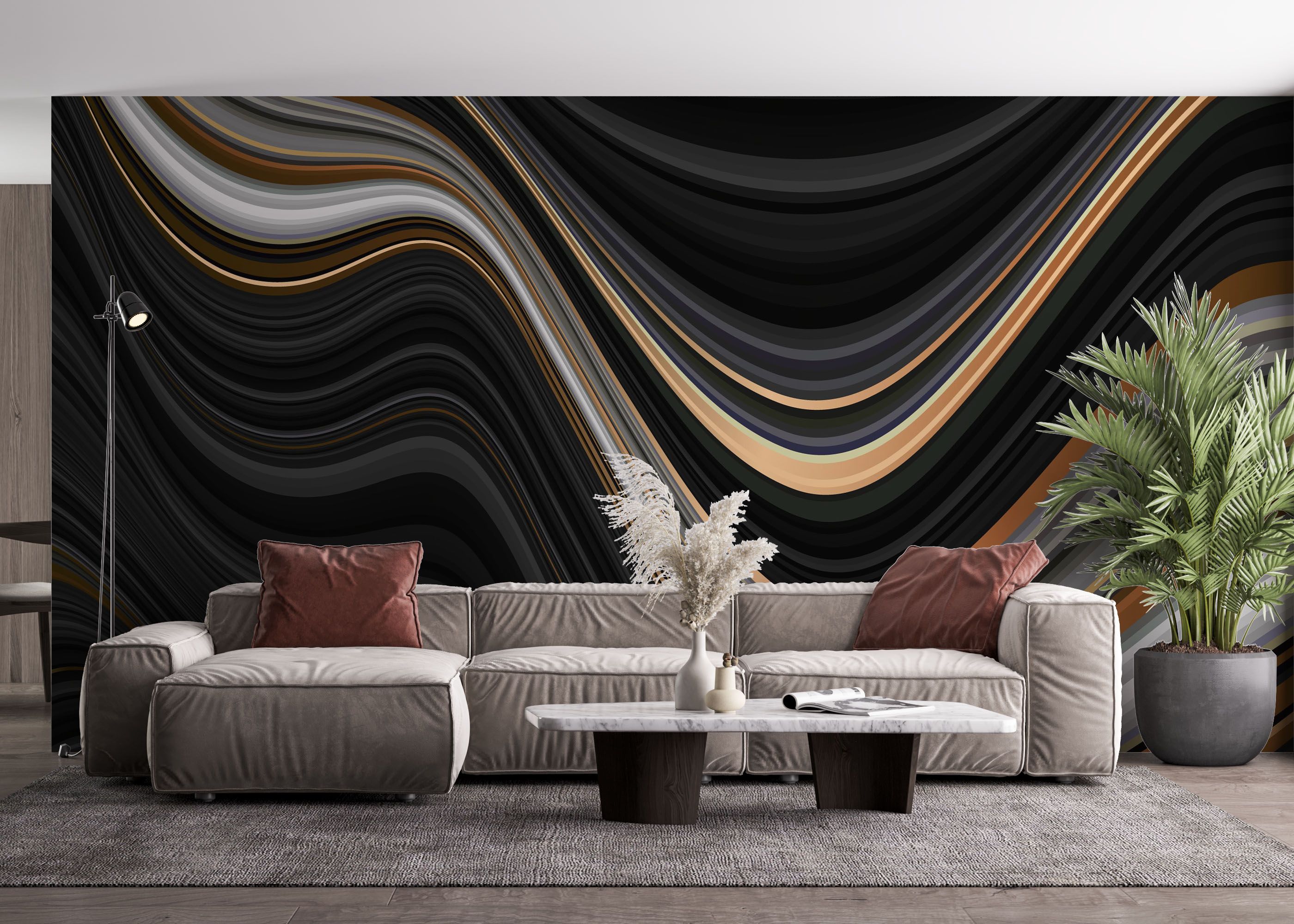 Black Wave Marble mockup 4