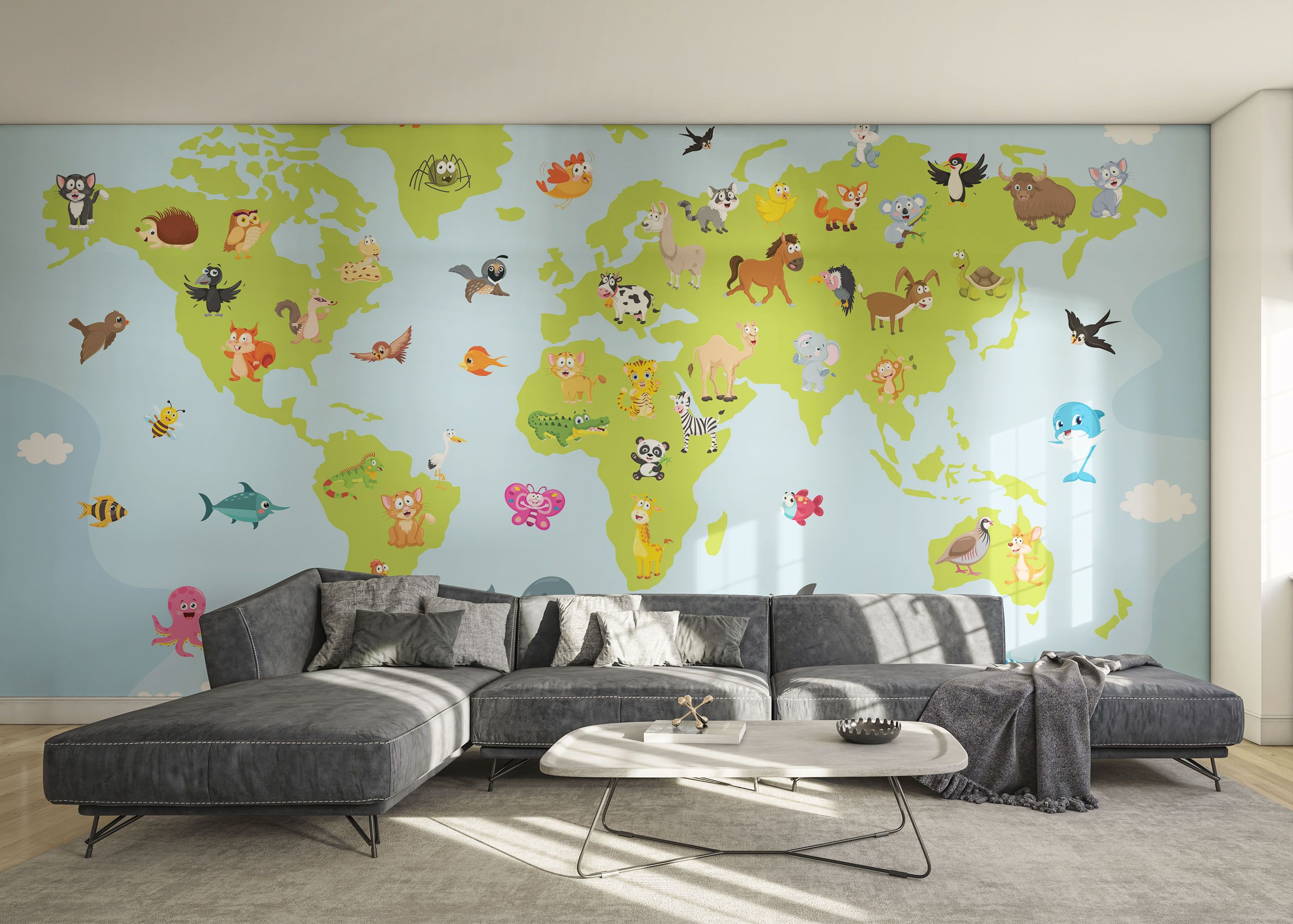 Animal World Map mockup 0