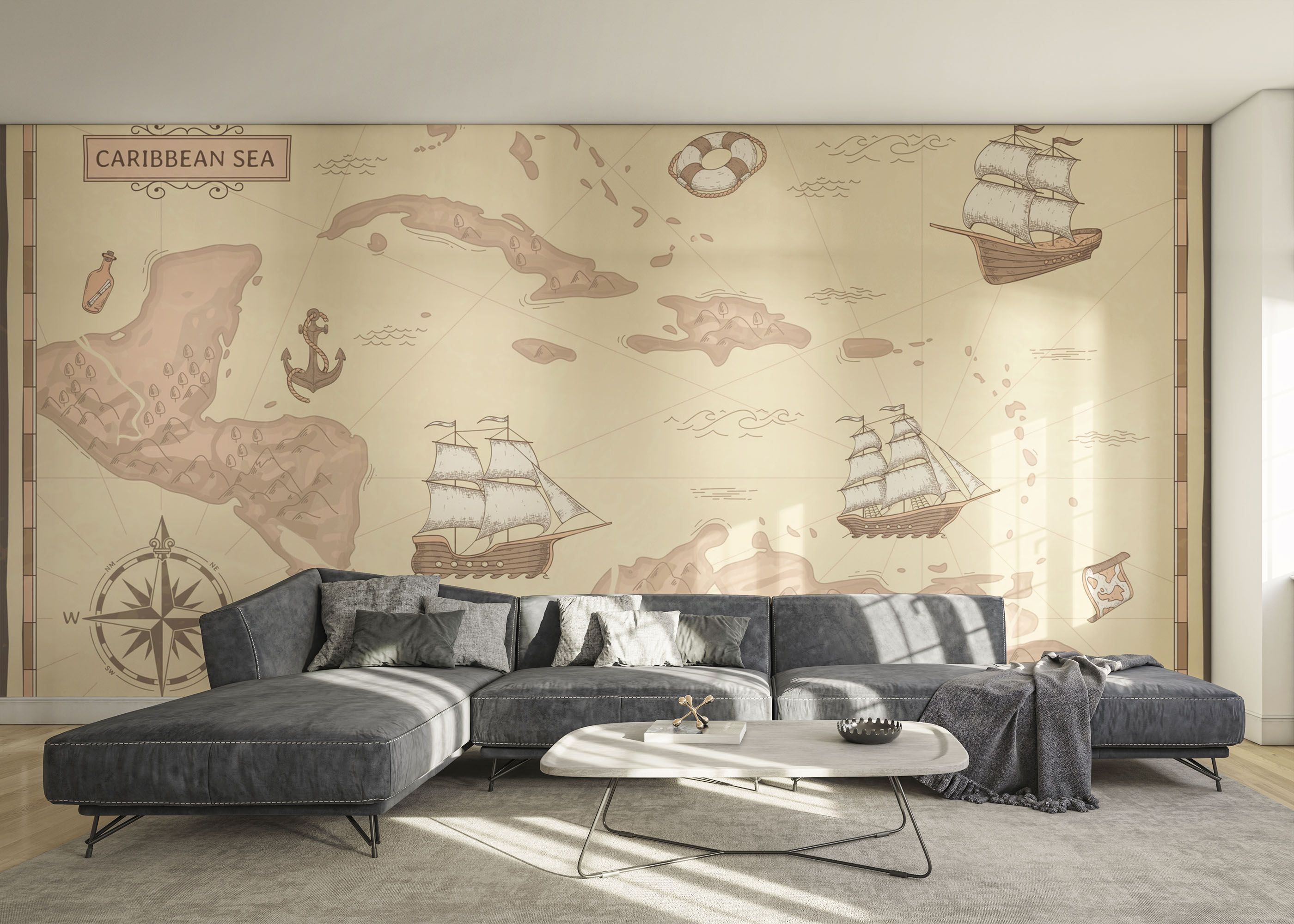 Light Pink Map mockup 0