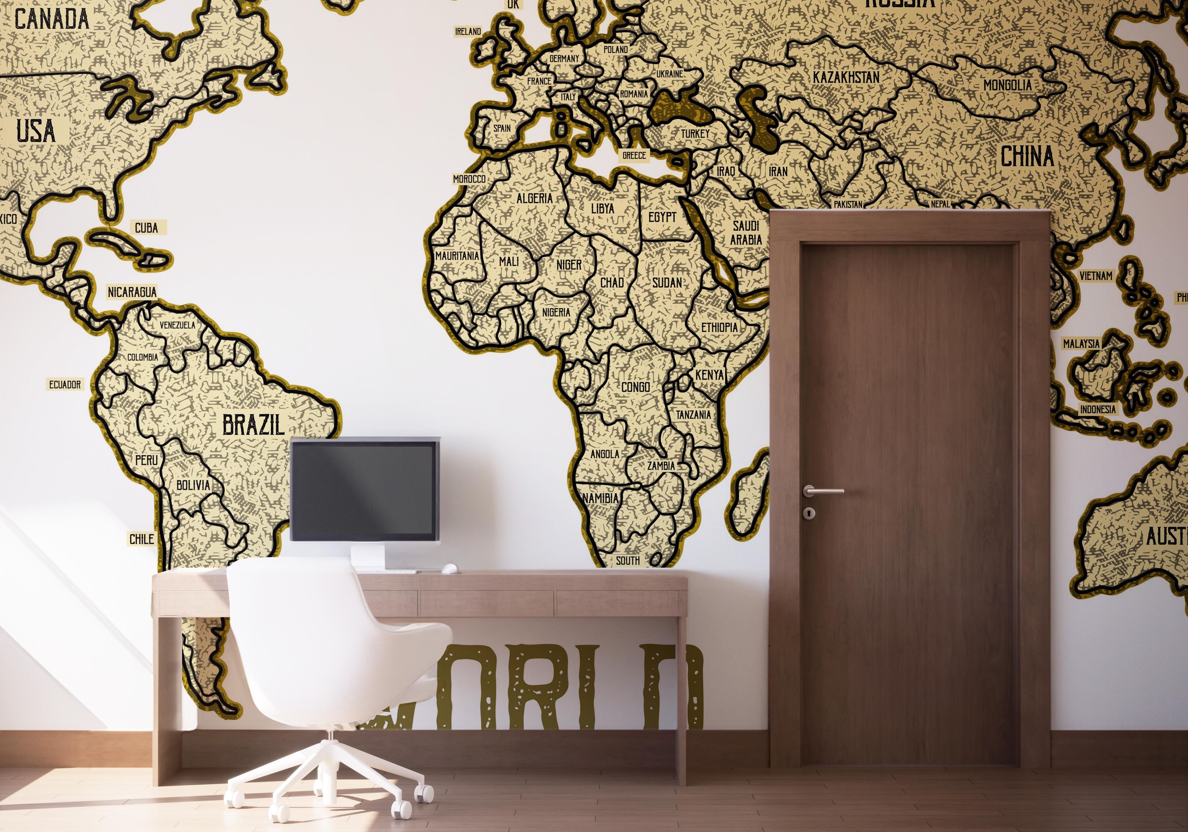 Map Vintage Engraved mockup 1