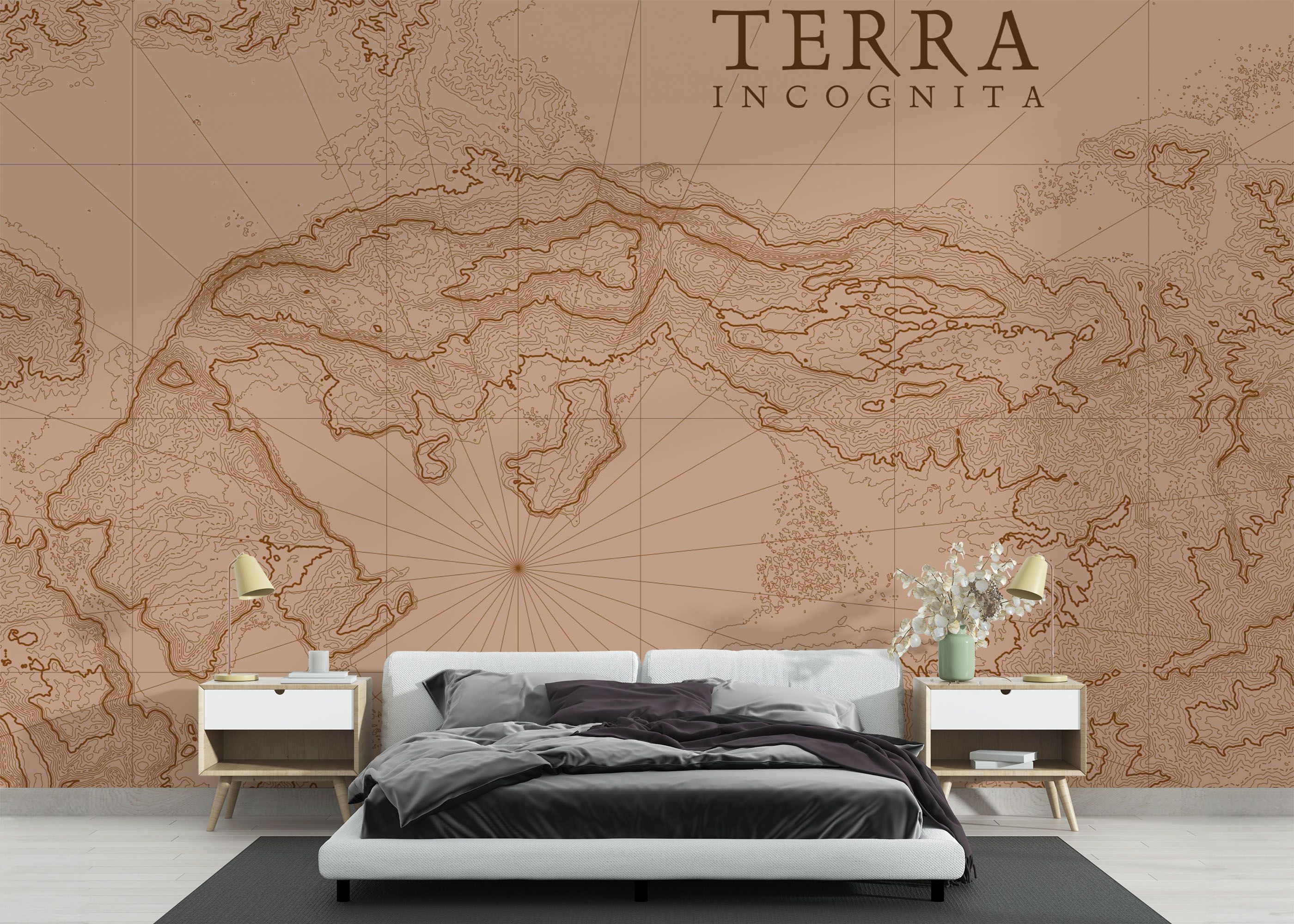 Brown Pink Map mockup 3