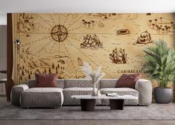 Caribean Sea Map mockup 4