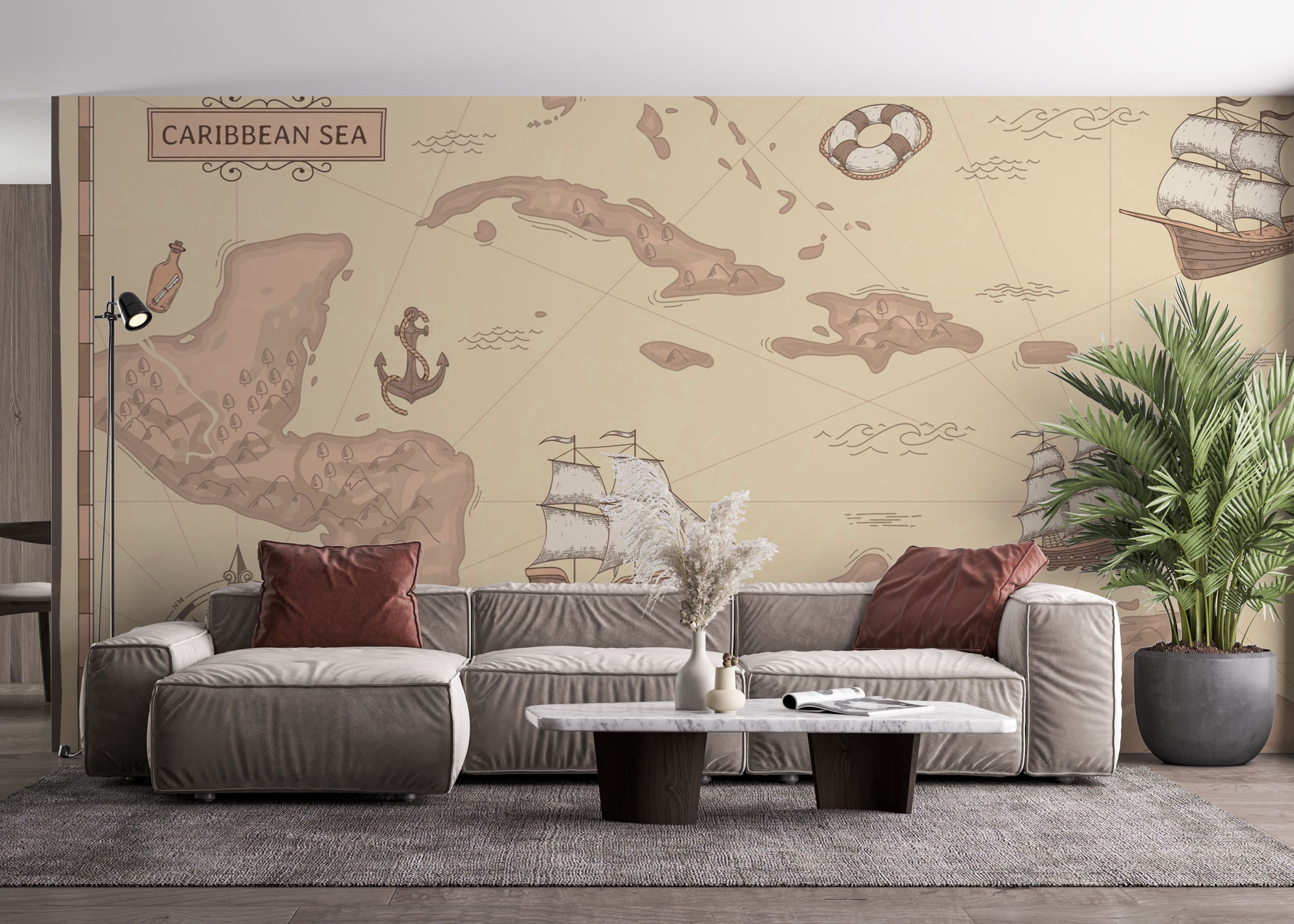 Light Pink Map mockup 4