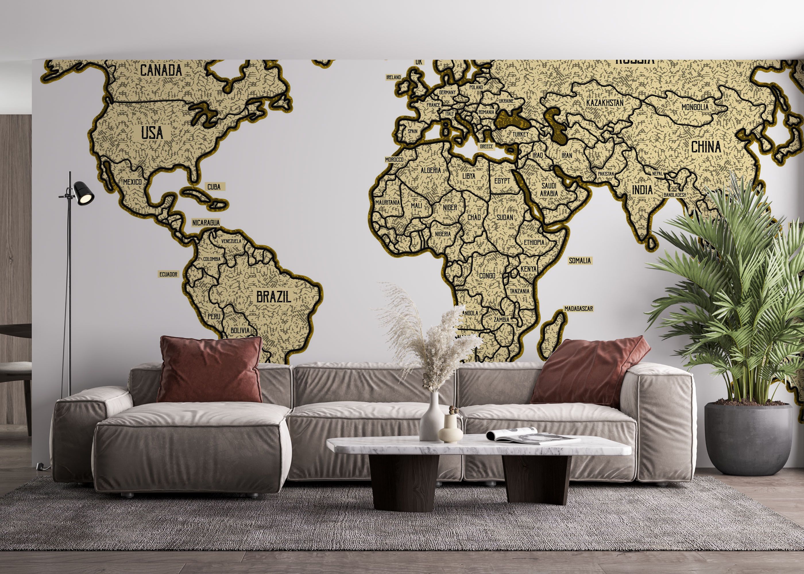 Map Vintage Engraved mockup 4