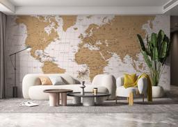 Cream White Map mockup 6