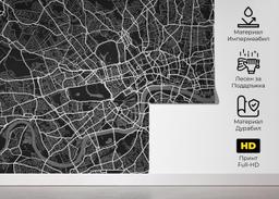 Black White Map mockup 5