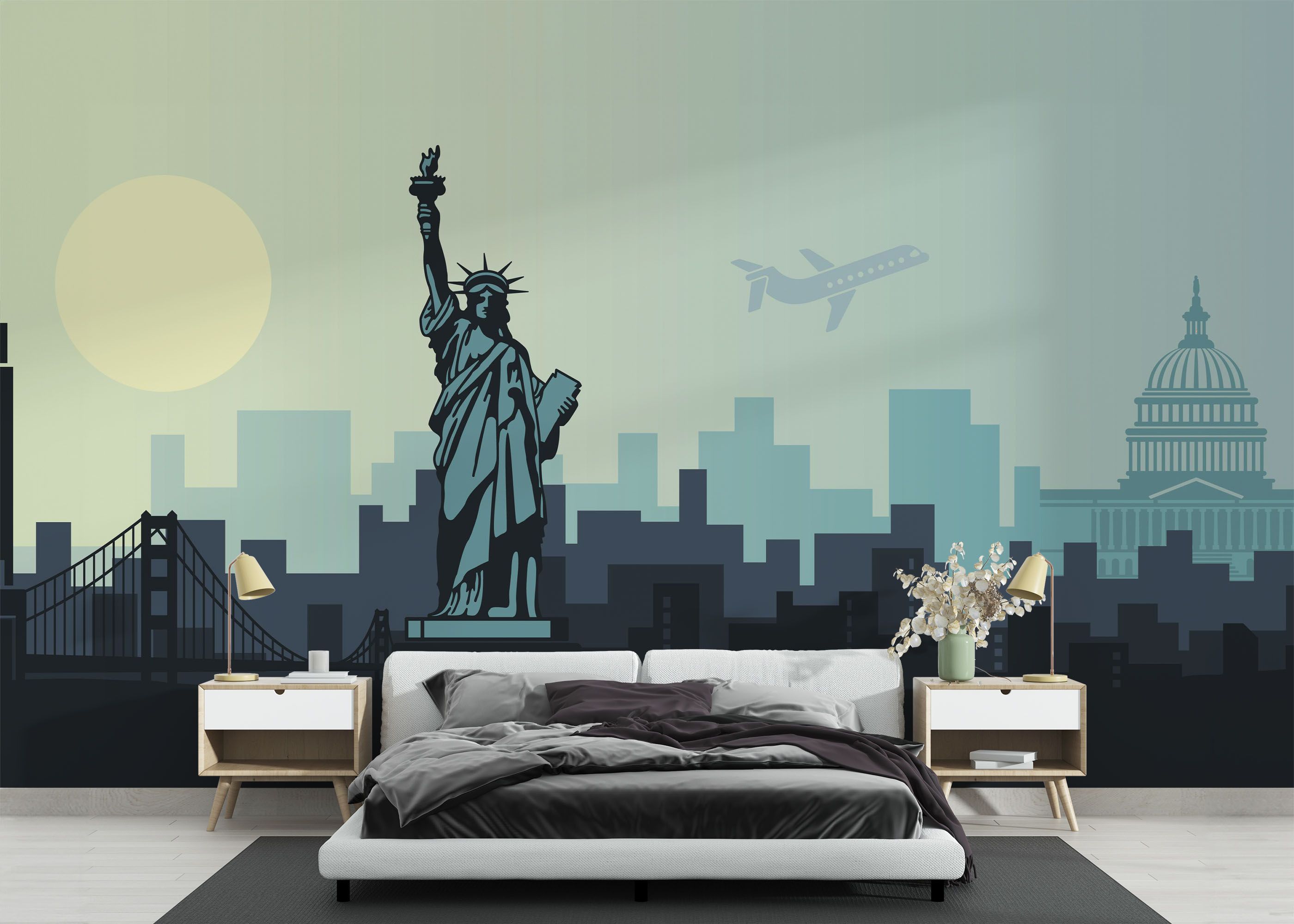 Air Plane New York mockup 3