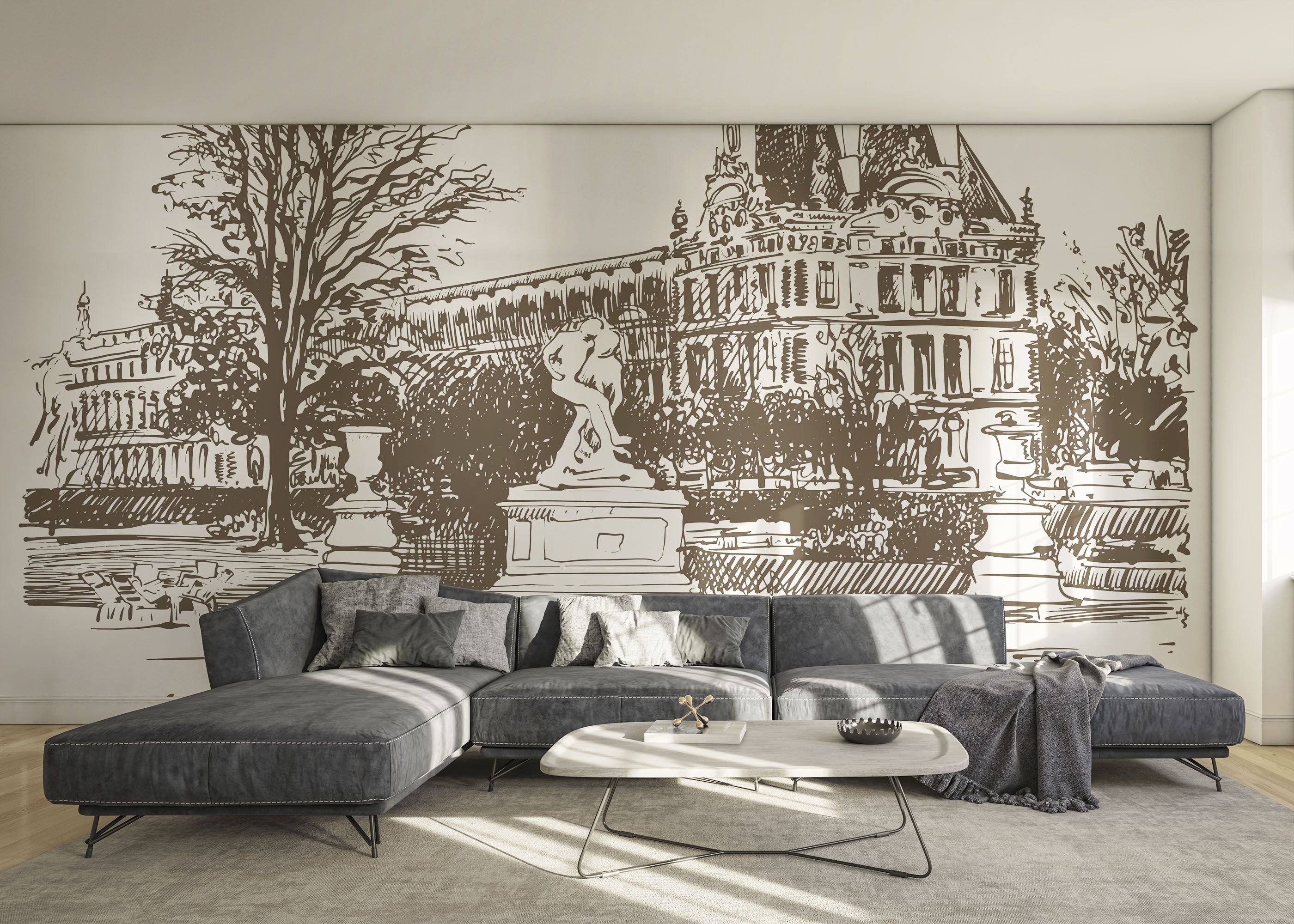 Brown Sketch Paris mockup 0