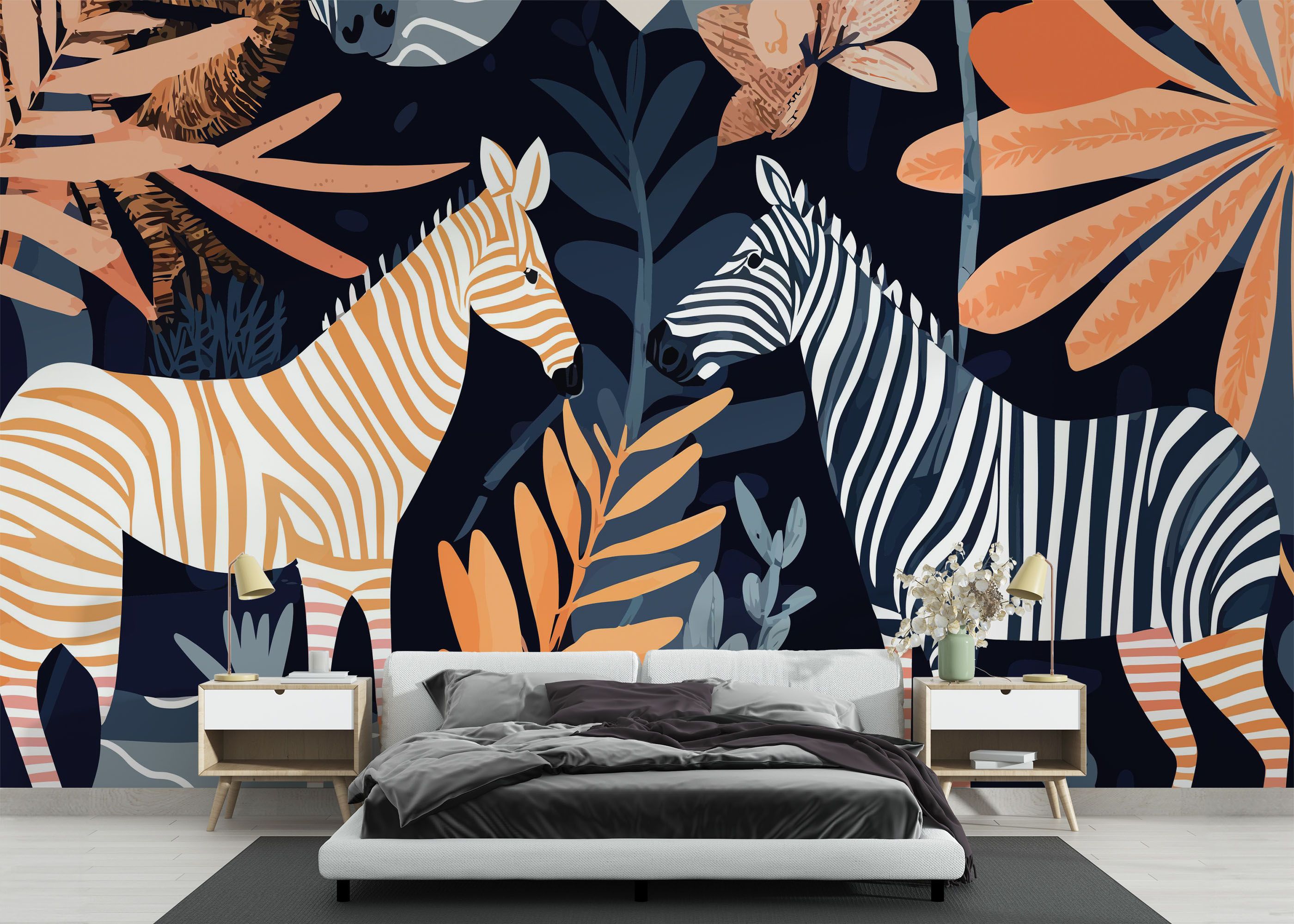 Zebra Wall Art mockup 3
