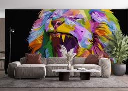 Angry Lion Head mockup 4