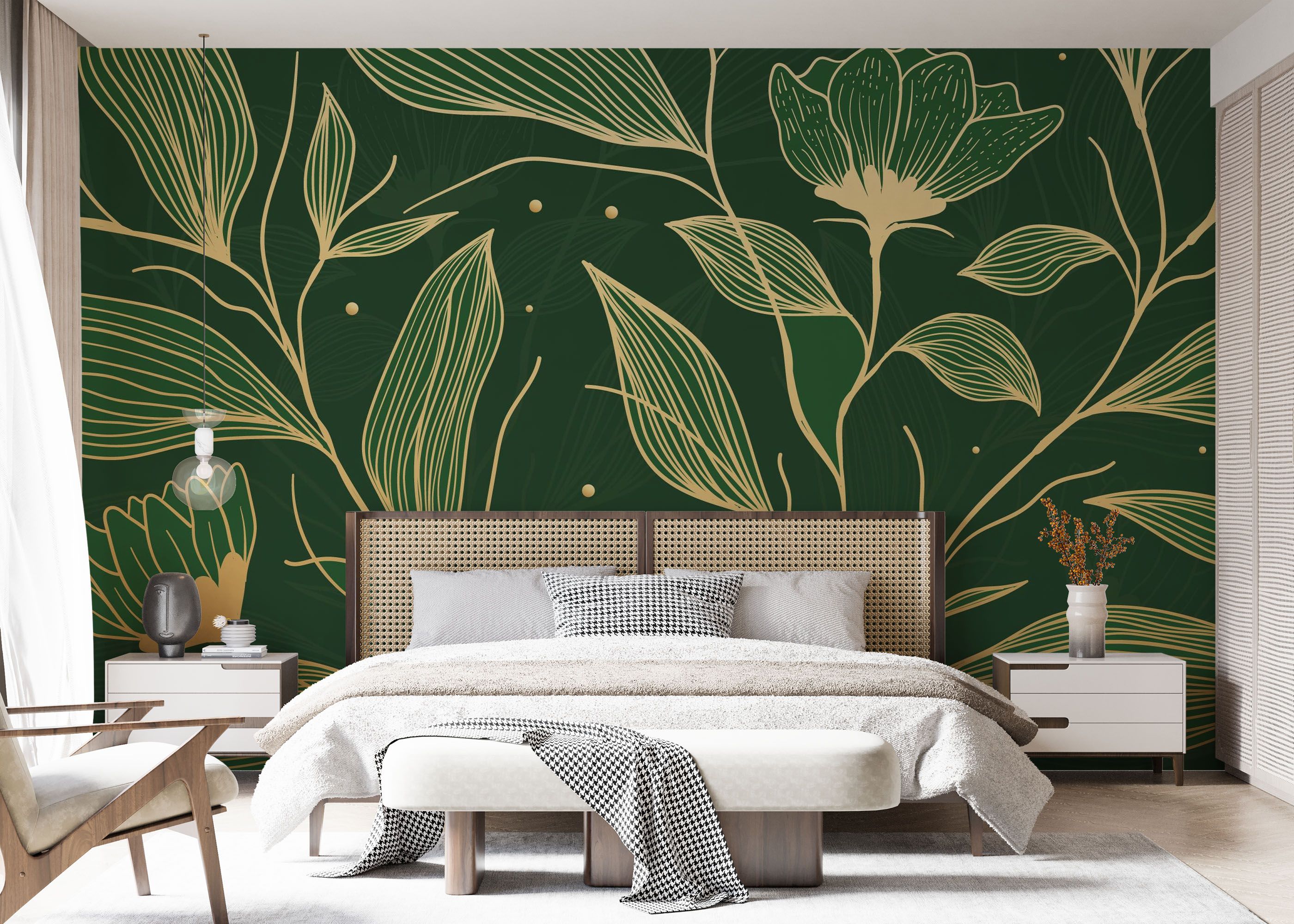 Cream Gold Green mockup 7