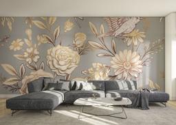 Gold Brown Flower mockup 0