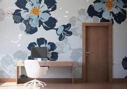 Dark Light Blue Flower mockup 1