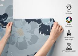 Dark Light Blue Flower mockup 2