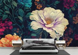 Colorful Flowers Art mockup 3