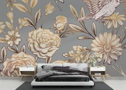 Gold Brown Flower mockup 3