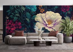 Colorful Flowers Art mockup 4