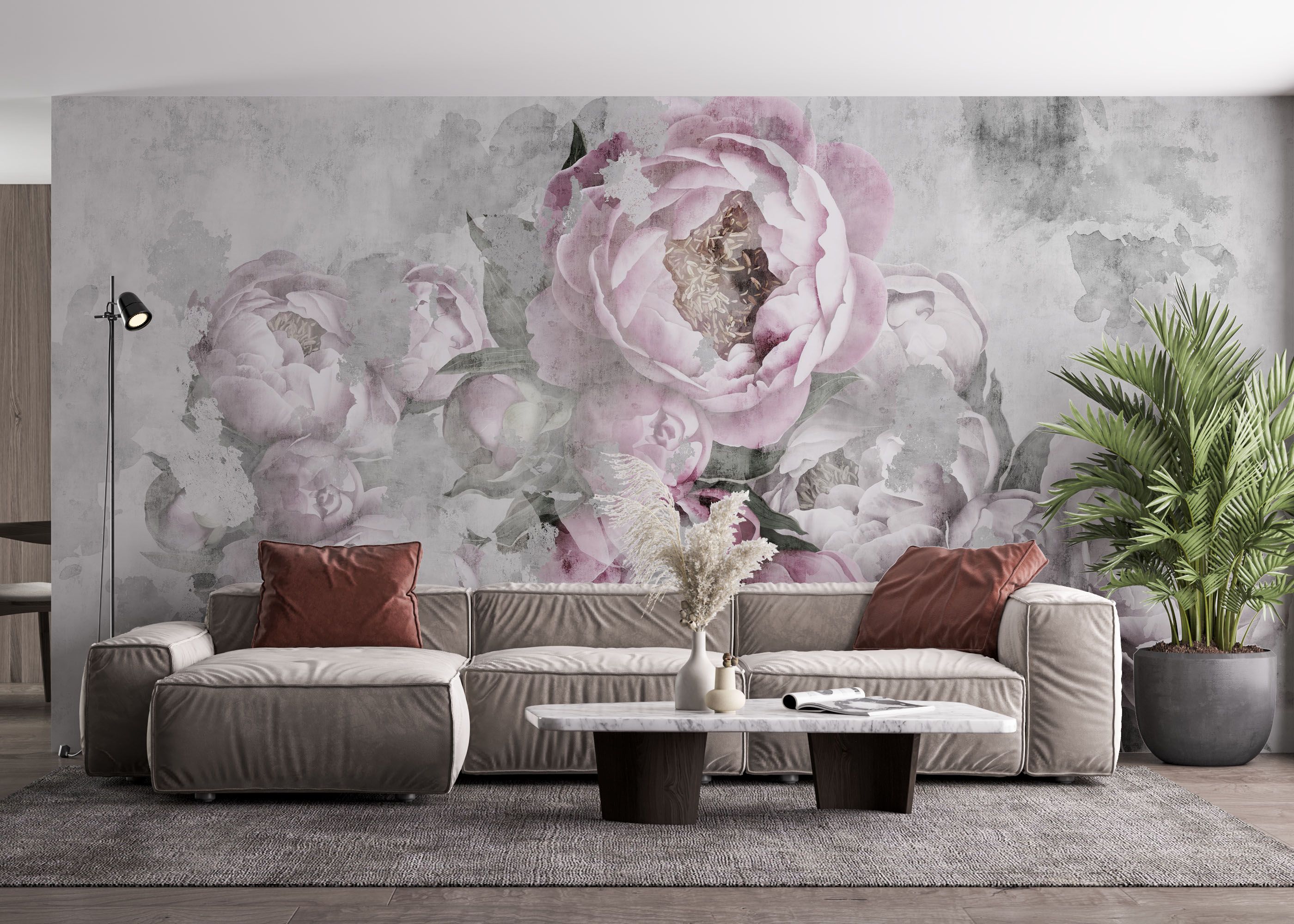 Faded Peonies mockup 4