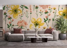 Yellow Pink Flower mockup 4