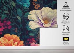 Colorful Flowers Art mockup 5