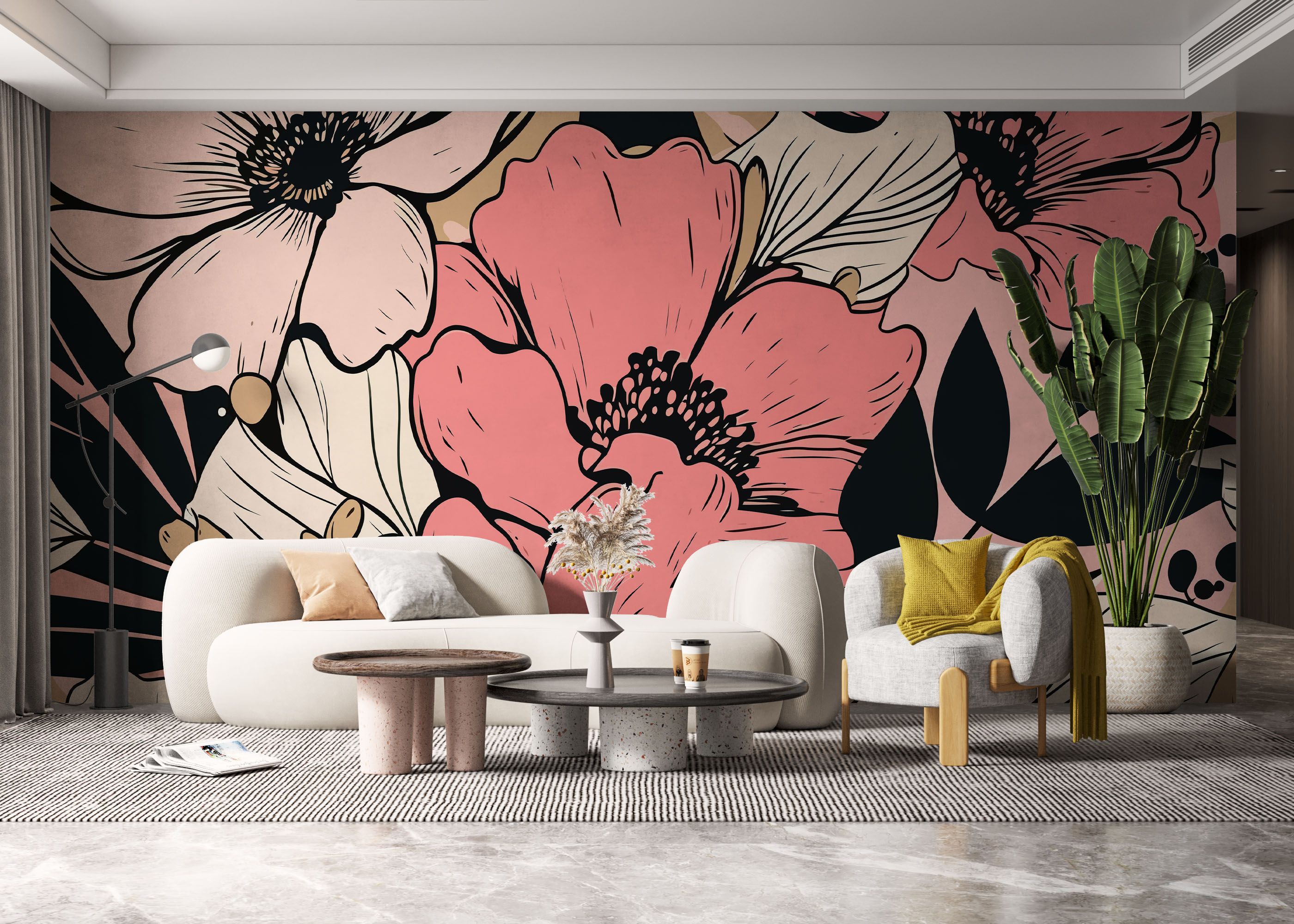 Close Pink Flower mockup 6