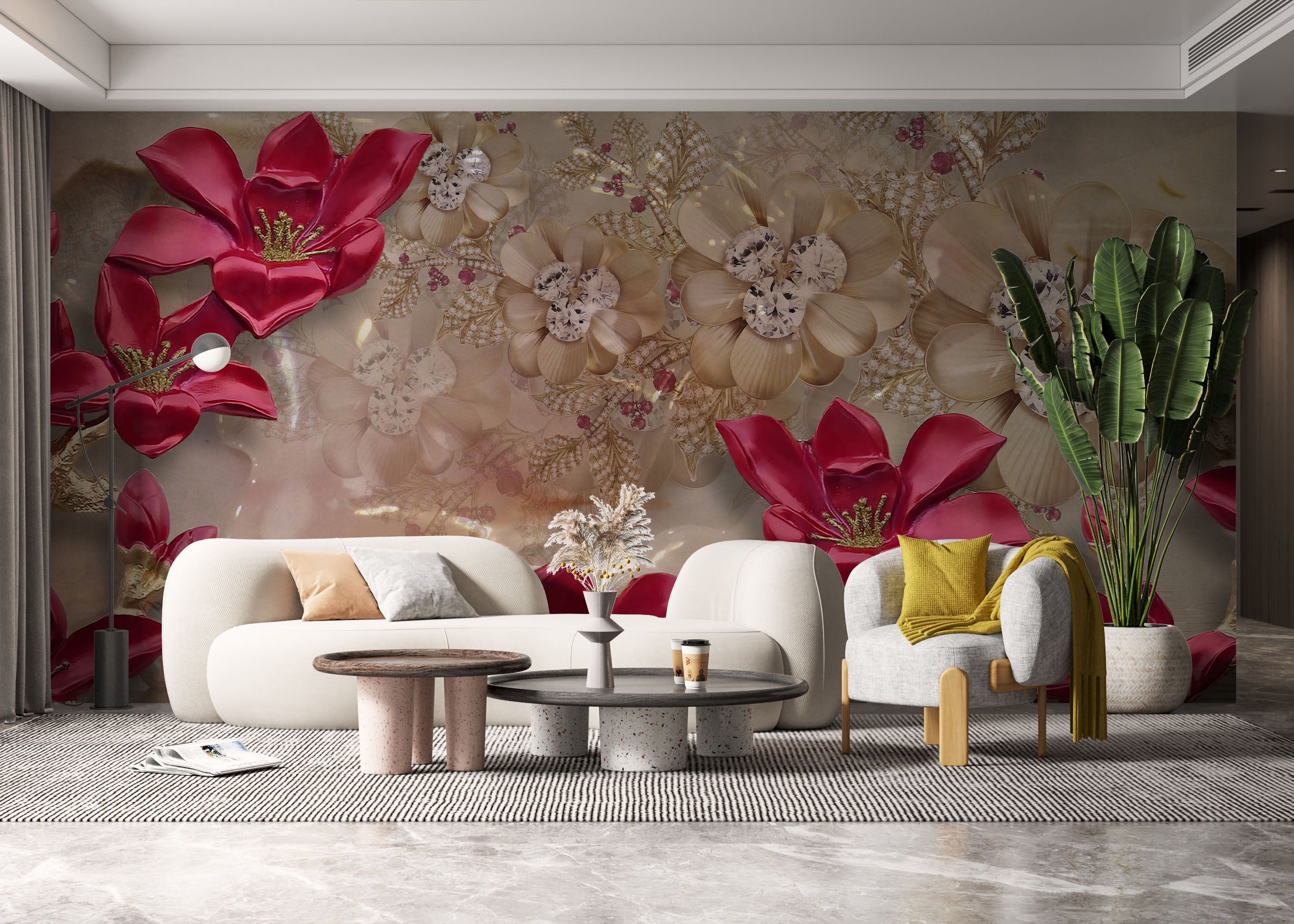 Diamond Flowers mockup 6