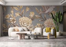 Gold Brown Flower mockup 6