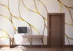 Abstract Gold Leaves mockup 1