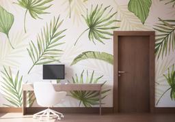 Floating Green Leaves mockup 1