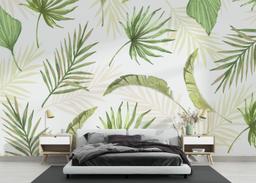Floating Green Leaves mockup 3