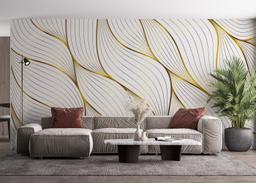 Abstract Gold Leaves mockup 4