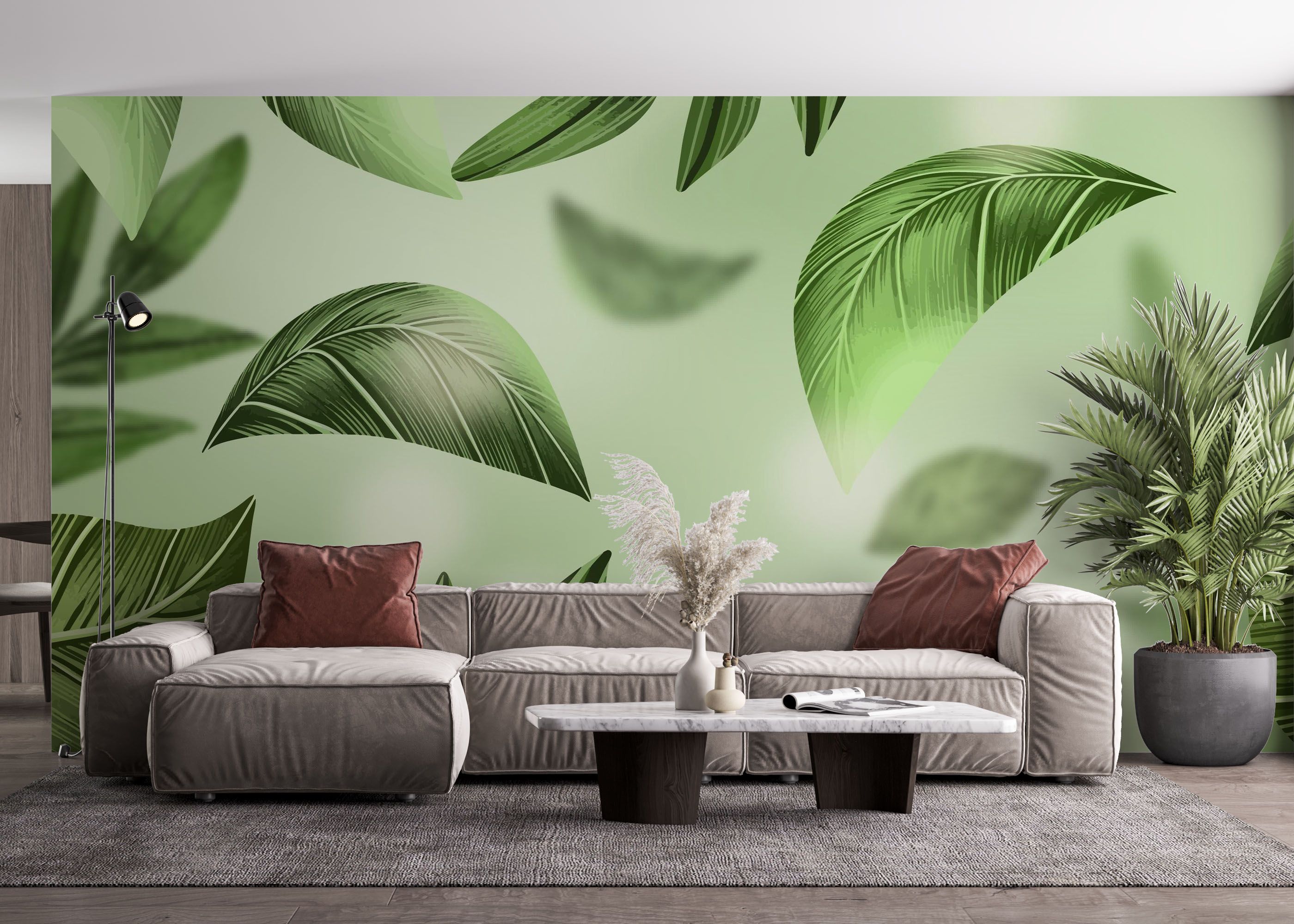 Floating Pretty Leaf mockup 4