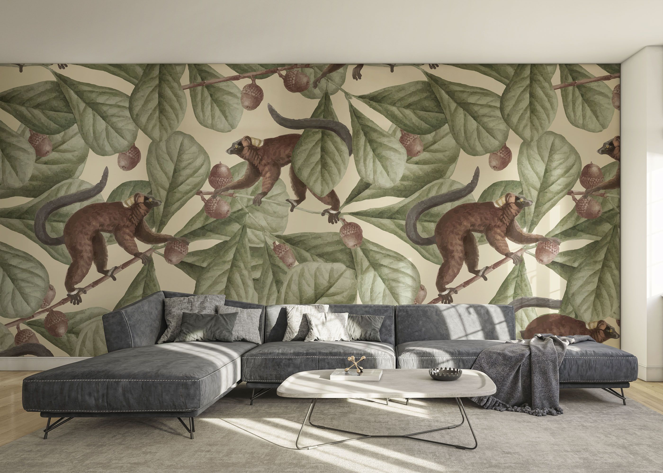 Jungle Lemur Art mockup 0