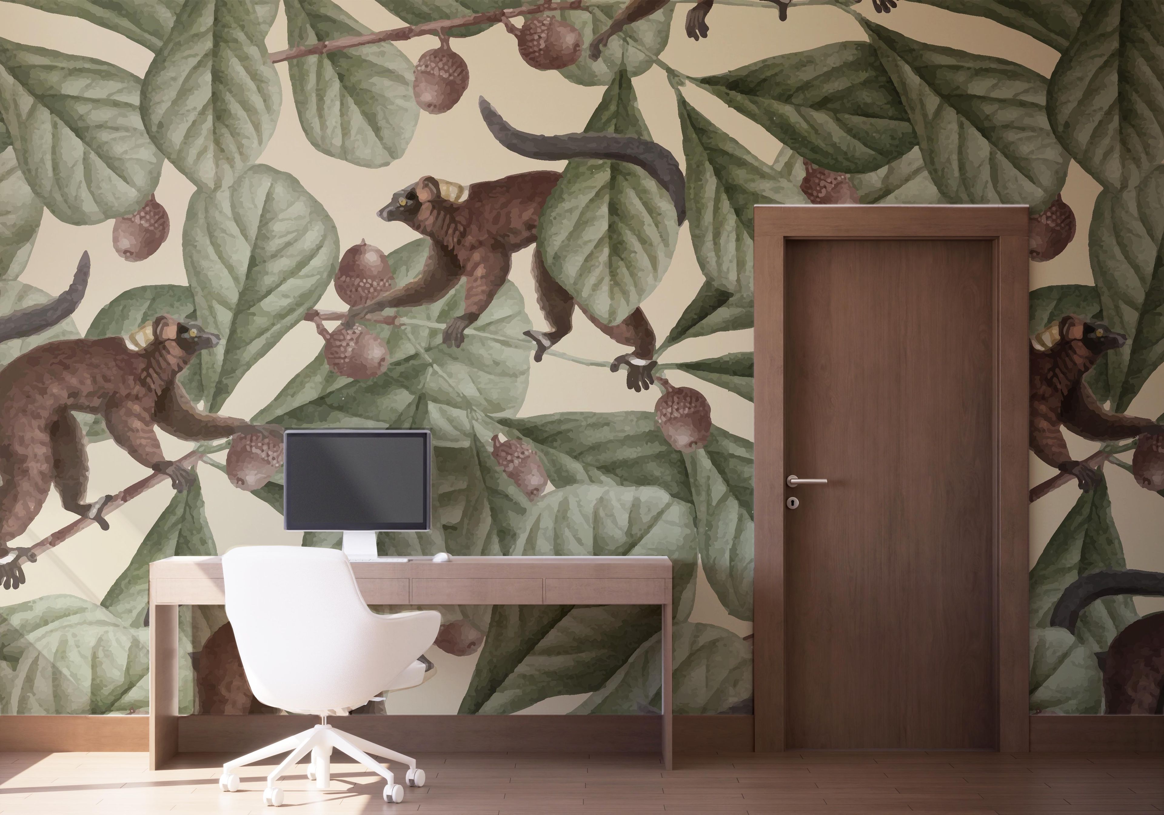 Jungle Lemur Art mockup 1