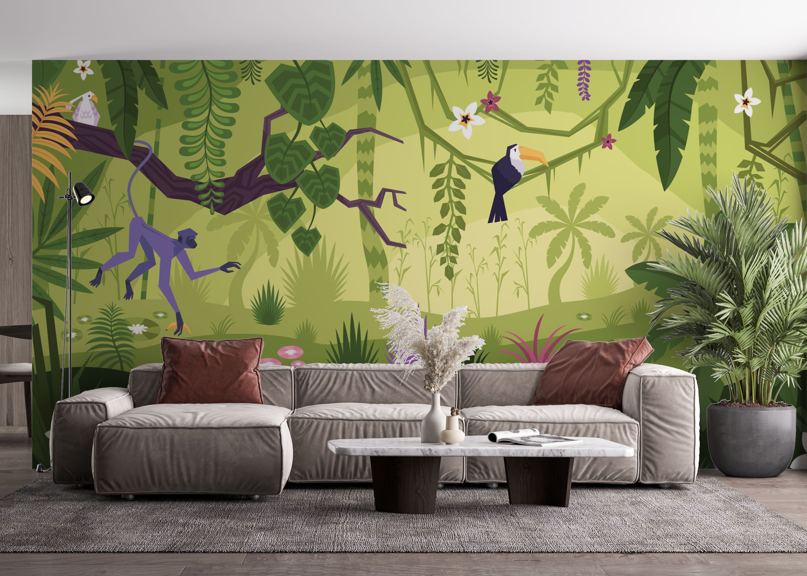 Cute Jungle Art mockup 4