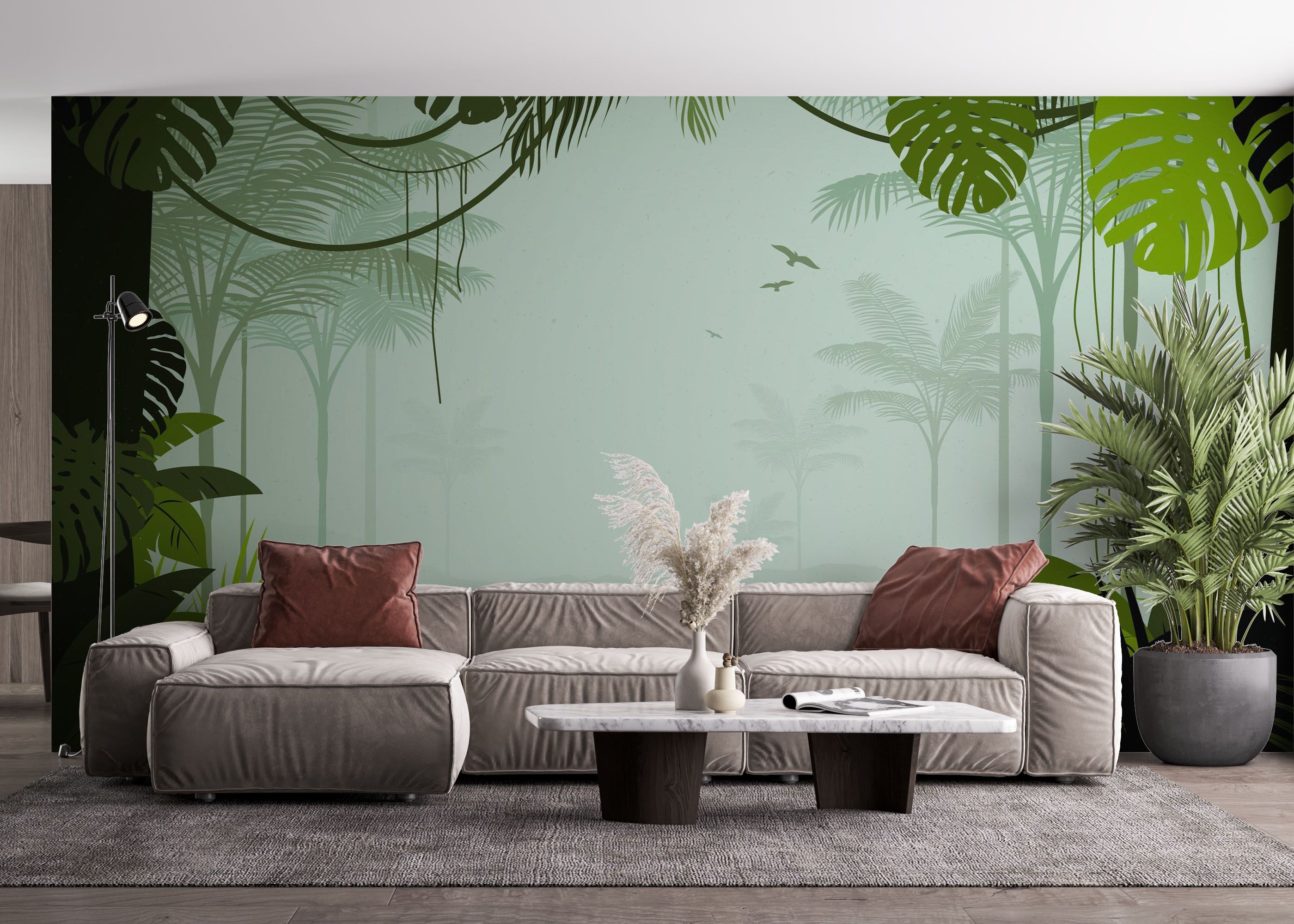 Foggy View Jungle mockup 4