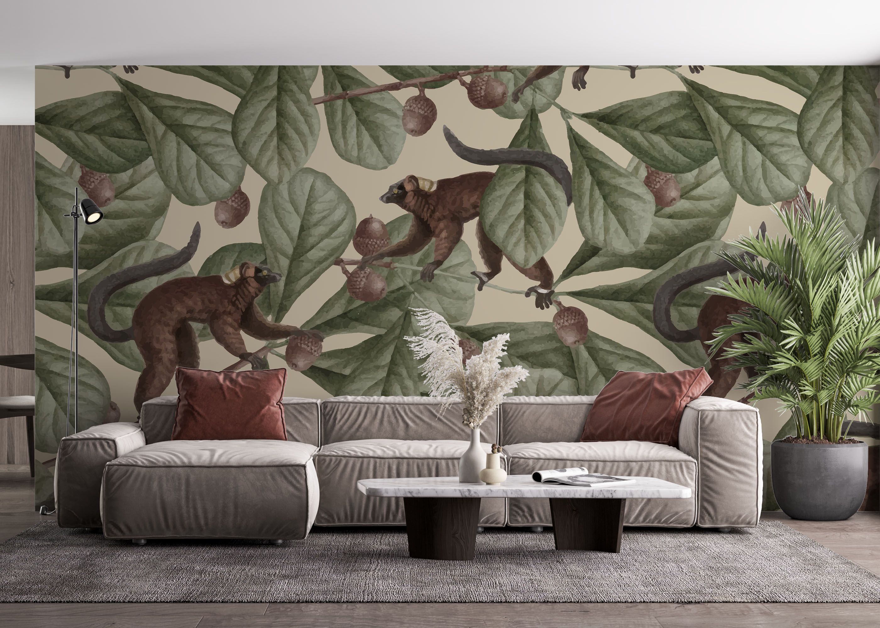 Jungle Lemur Art mockup 4