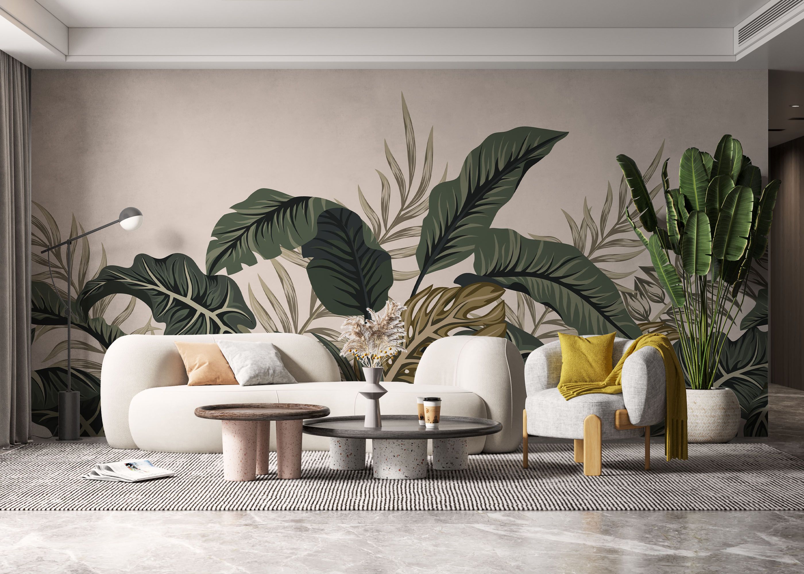 Cream Green Jungle mockup 6