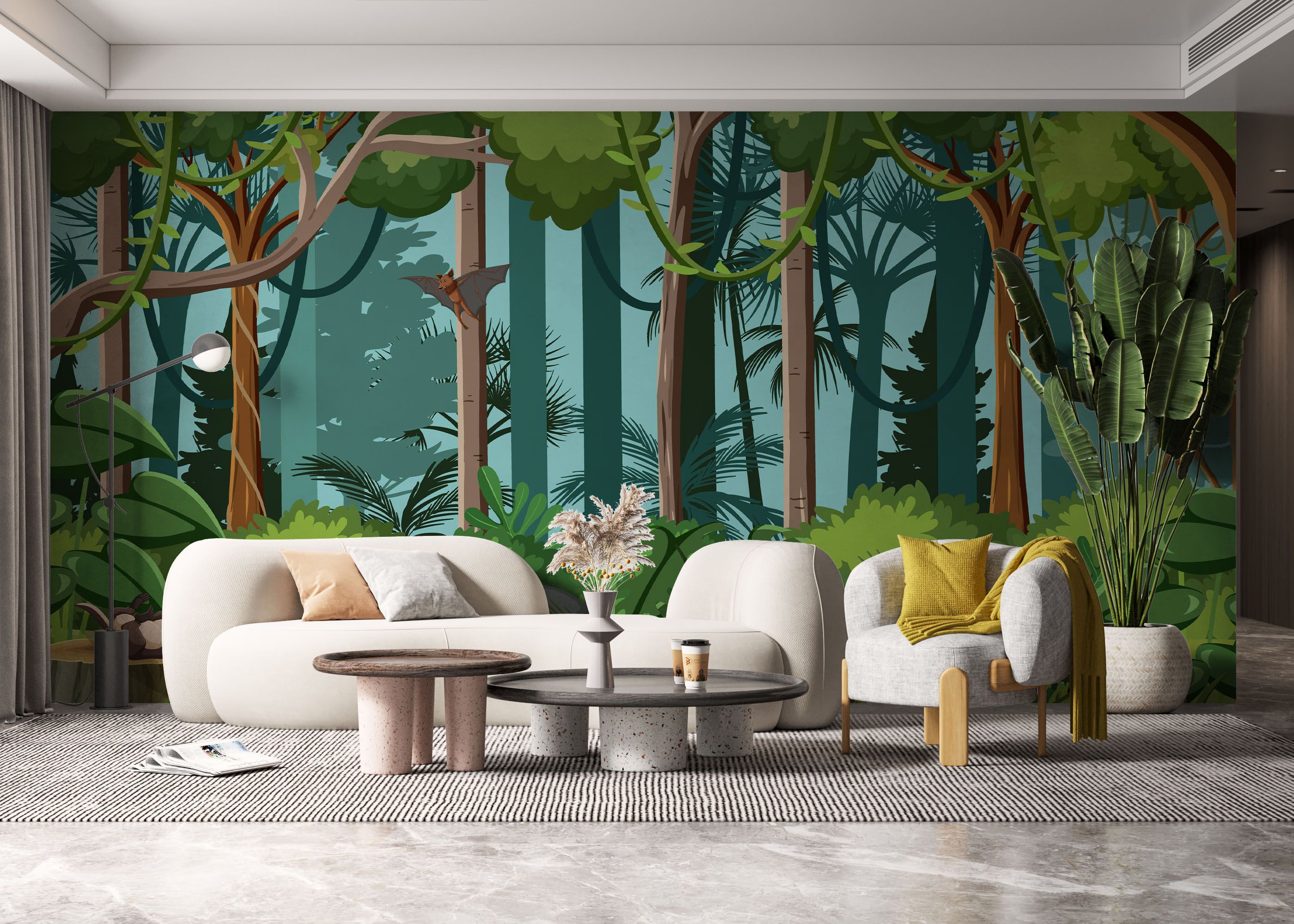 Jungle Elephant Cartoon mockup 6