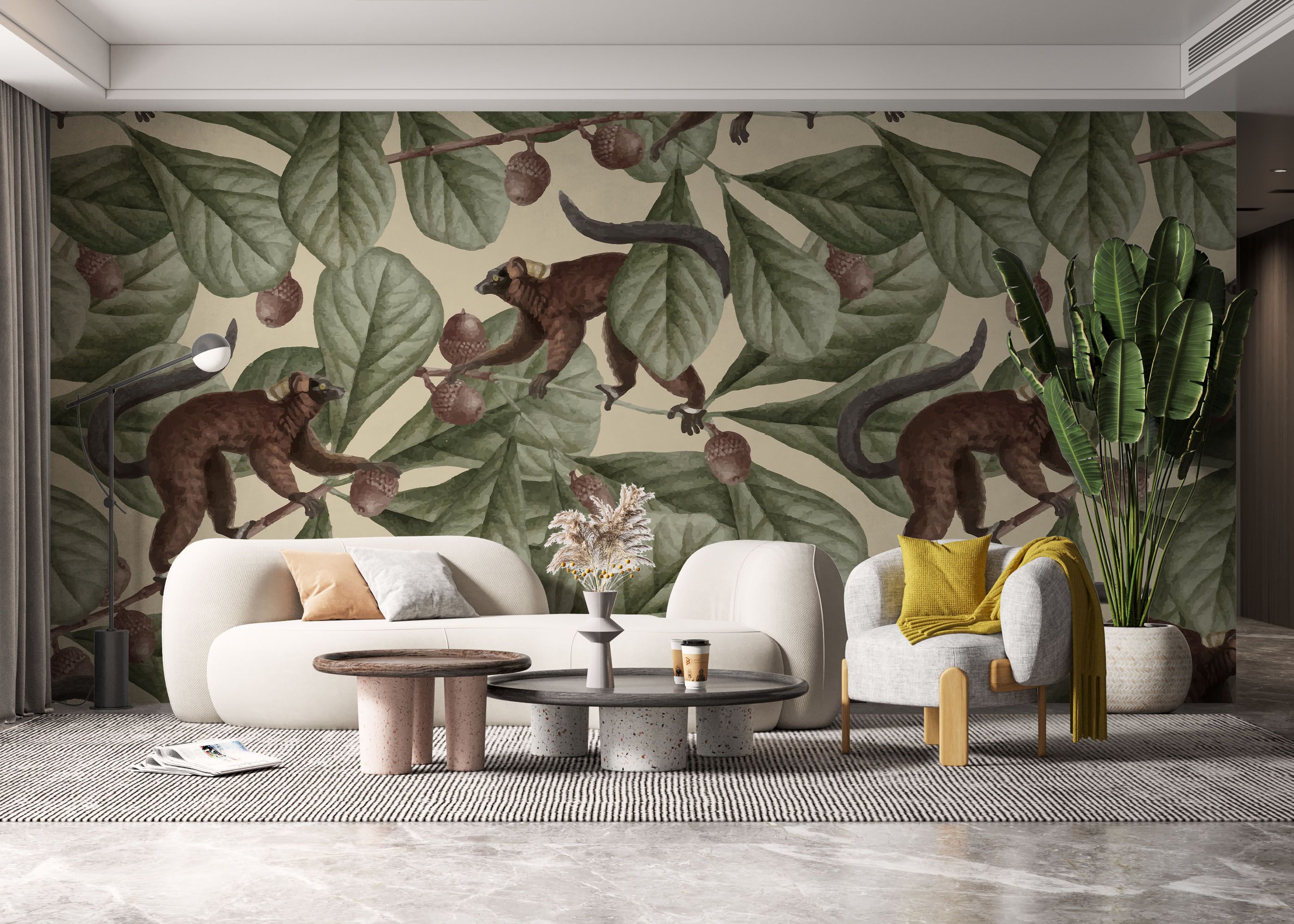 Jungle Lemur Art mockup 6