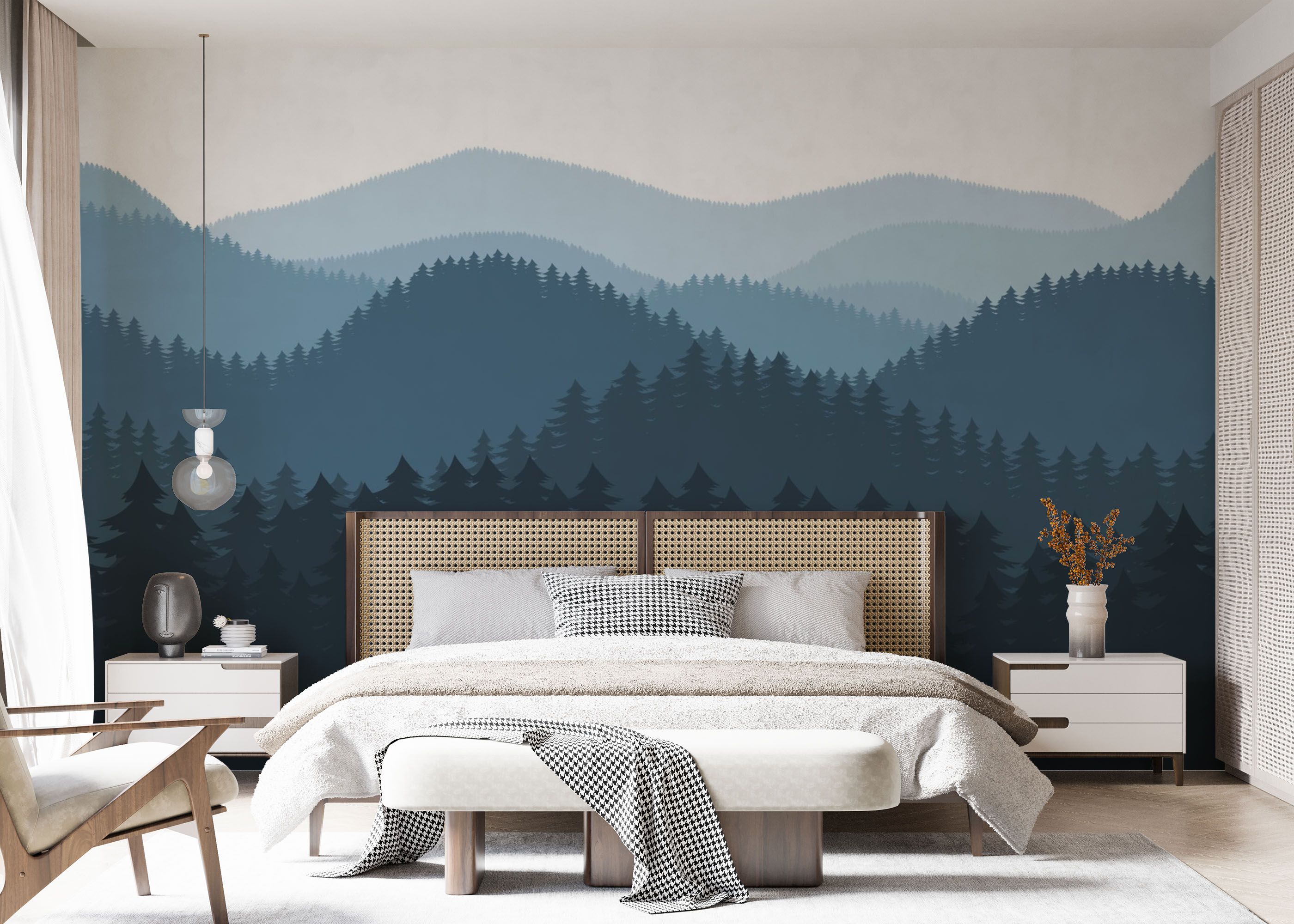 Blue Forest Cartoon mockup 7